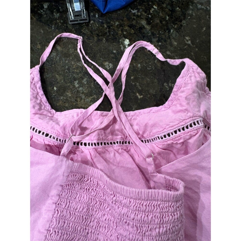 J.Crew Dress Womens Size S Pink Eyelet Maxi Sweetheart Sleeveless - Picture 5 of 6